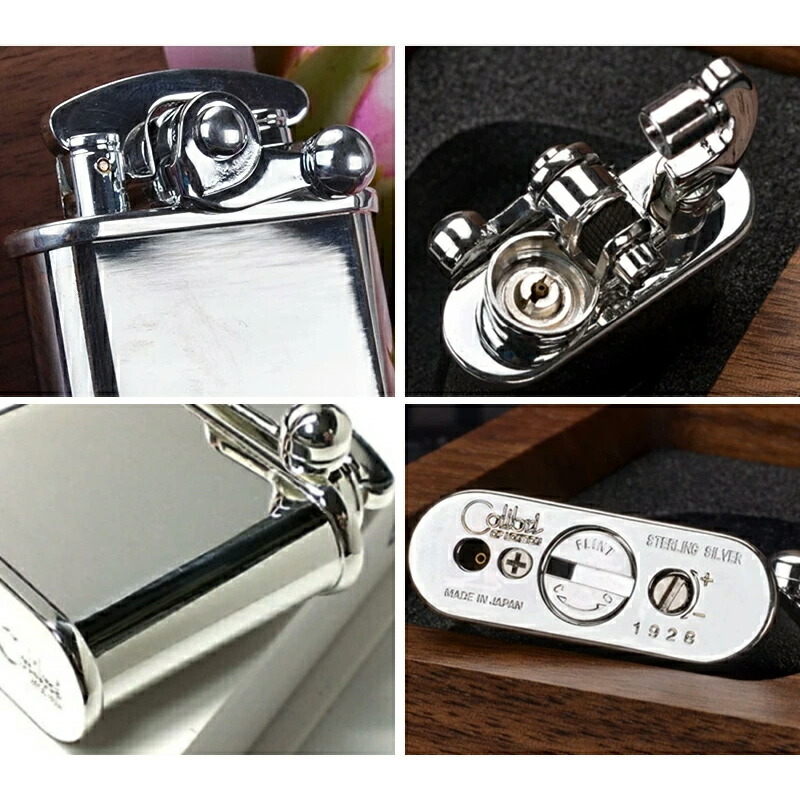 コリブリ COLIBRI ライター フリント オイル式 シルバーミガキ