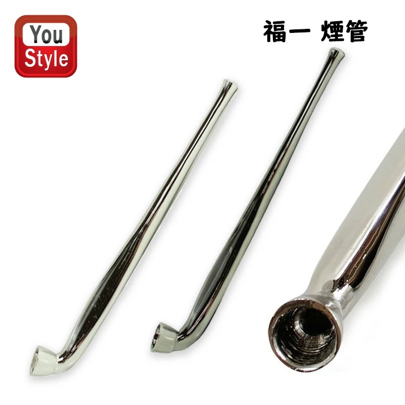 煙管　キセル　パイプ　銀色 春山商事 伝統の技術 福一煙管 きせる型パイプ 憩 三角キセル ブラック
