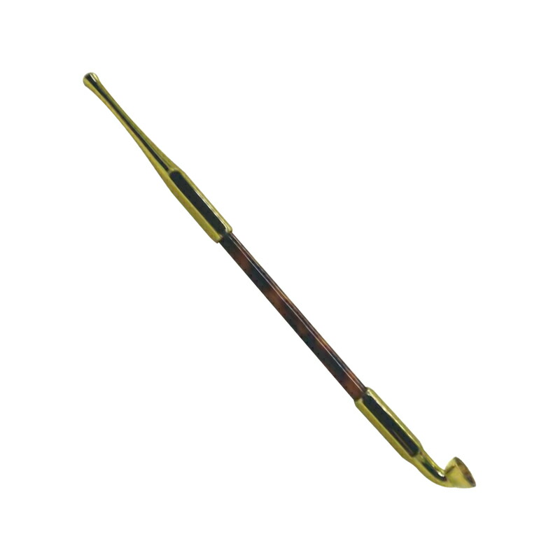 柘製作所 TSUGE KISERU 煙管 寿煙管 金メッキ ゴールド 50906 黒