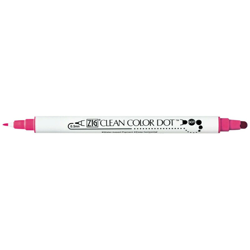 呉竹 KURETAKE カラー筆ペン ZIG クリーンカラードット ZIG CLEAN COLOR DOT 水性染料インキ 全18色 TC-6100｜youstyle-pen｜05