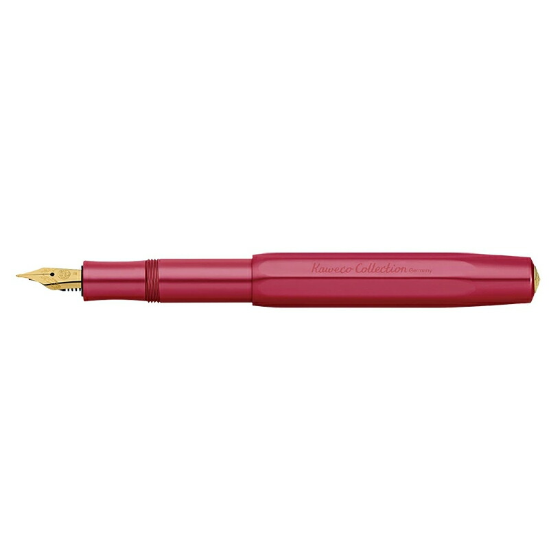 カヴェコ KAWECO 万年筆 アルスポーツ AL Sport スチール 極細字 EF 細字 F 中字 M 太字 B 極太字 BB ルビー Ruby｜youstyle-pen｜02