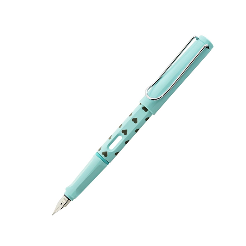 在庫一掃 赤字セール ラミー LAMY 万年筆 限定品 限定2021 サファリ ドット / ハート / ストライプ スチールペン先 全4色｜youstyle-pen｜06