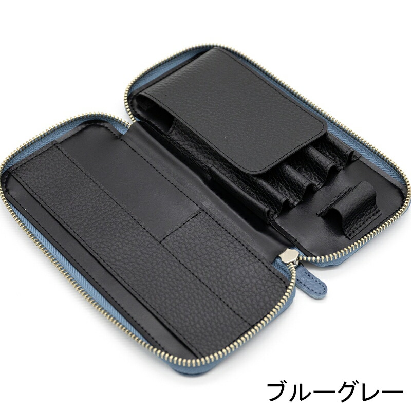 ［美品］ラダイト Luddite レザー ラウンド ジップ ペンケース LUDDITE（ラダイト） レザーラウンドジップペンケース エッセンシャル
