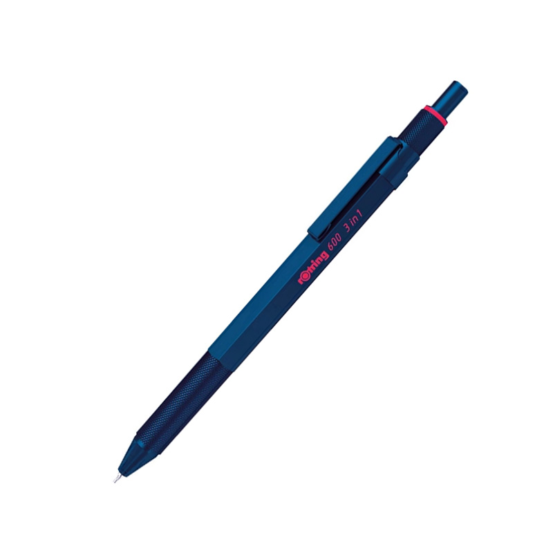 ロットリング 名入れ ROTRING マルチペン 600 3in1 ボールペン(黒・赤