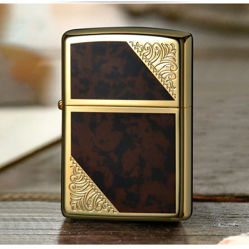 ジッポー ZIPPO ライター VENETIAN DESIGN エッチング 両面加工 金メッキ 銀メッキ 2GW-BM 2SW-BK 喫煙具  オイルライター