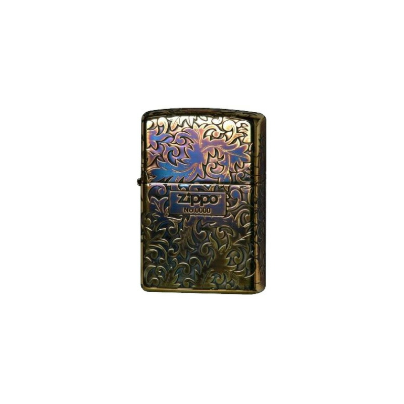 ジッポー ZIPPO ライター ARABESQUE AND LOGO いぶし仕上げ エッチング 5面連続彫刻 金メッキ 喫煙具 オイルライター  2GI-Z5KARA 2GI-Z5KARA2