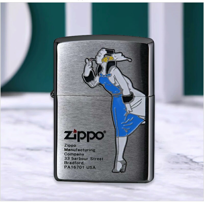 ジッポー ZIPPO オイルライター 200 ウィンディデザイン WINDY DESIGN クローム...