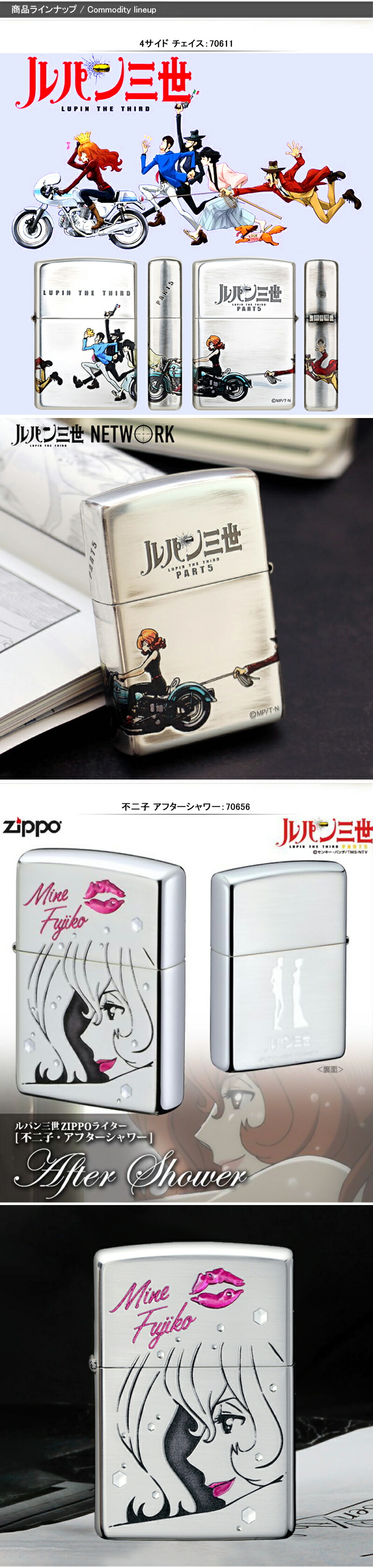 ZIPPO ジッポー ライター CHARACTER ルパン三世 6点ギフトセット