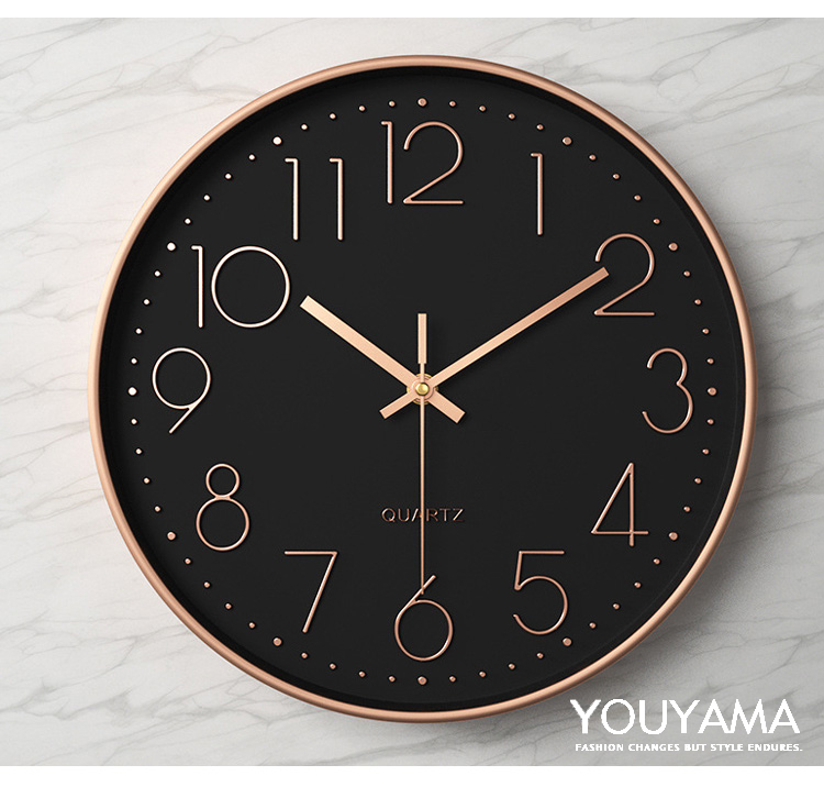 壁掛け時計 静音 立体数字 掛け時計 電池式 無線長時間航続 クロック