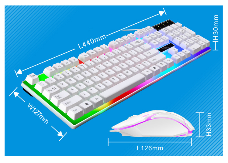 ゲーミングキーボード マウス セット 有線 キーボード 英語配列