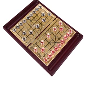 Amazon | 中国将棋 シャンチー（象棋）折りたたみ 将棋盤 駒収納