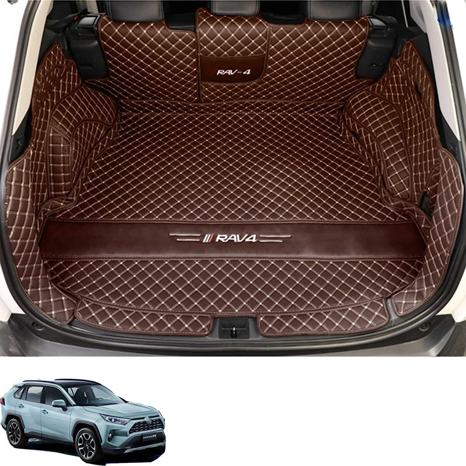 トヨタ 新型RAV4 XA50系 専用 カスタム 車の トランクマットXPE レザー