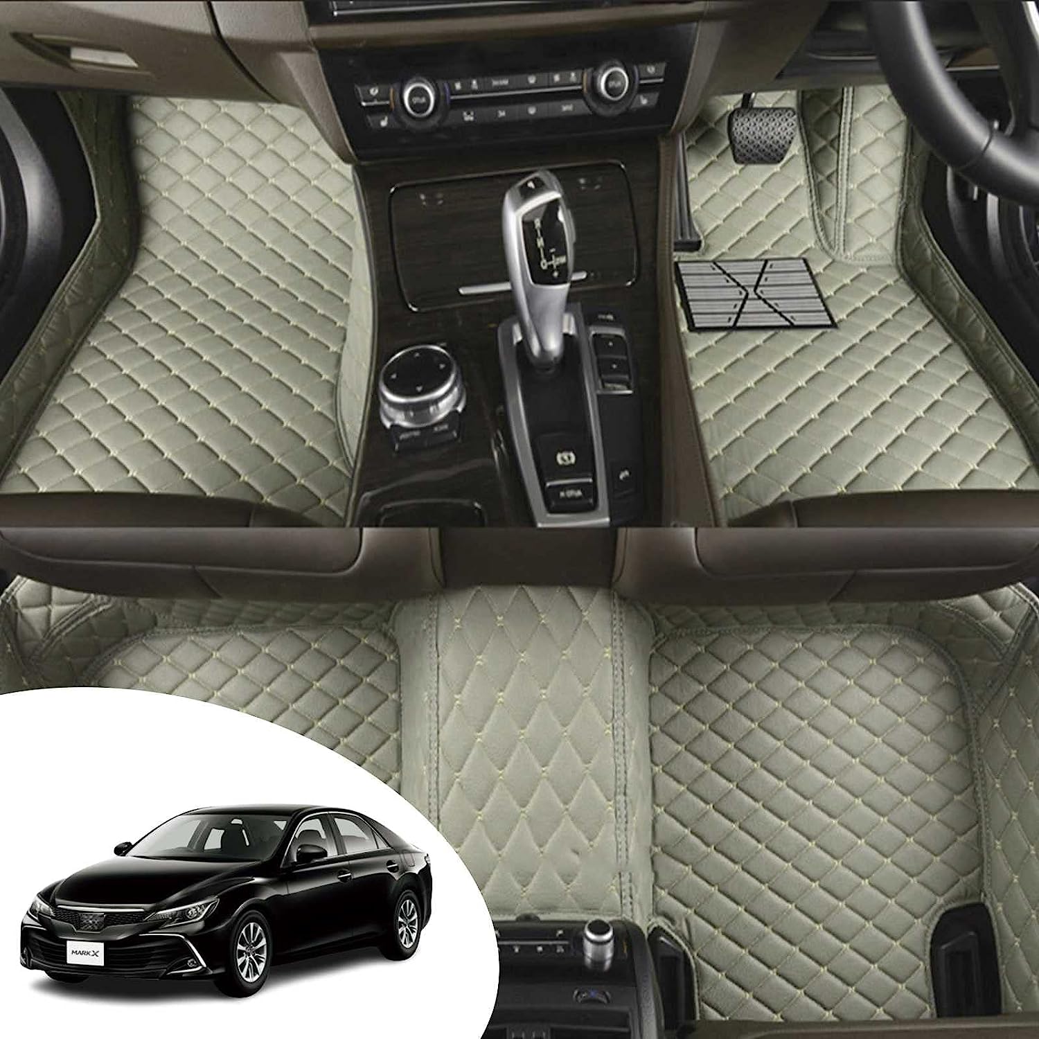 トヨタ マーク Mark X 120系130系 フロアマット 品質保証 PUレザー 
