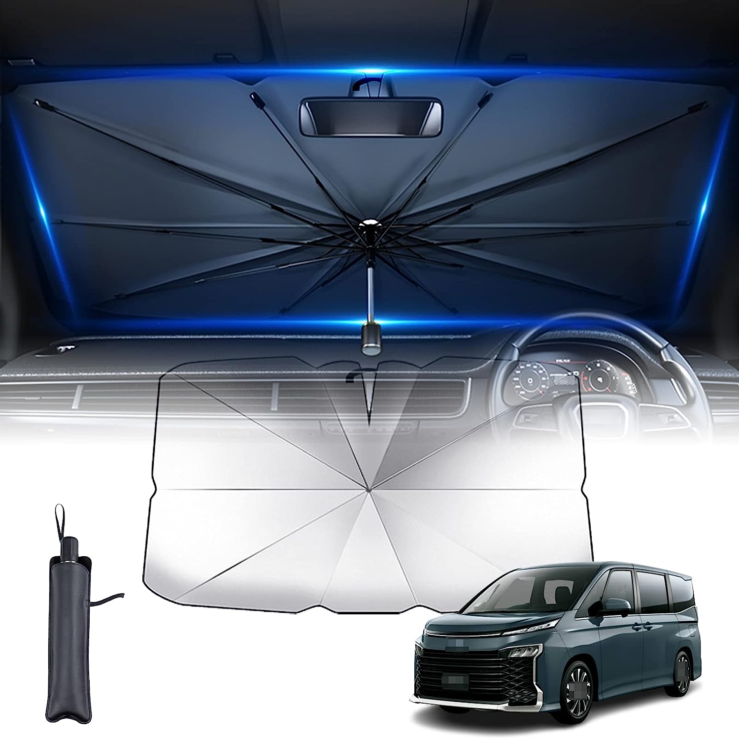 車用サンシェード 傘型 に適しトヨタ アルファード ヴェルファイア 20