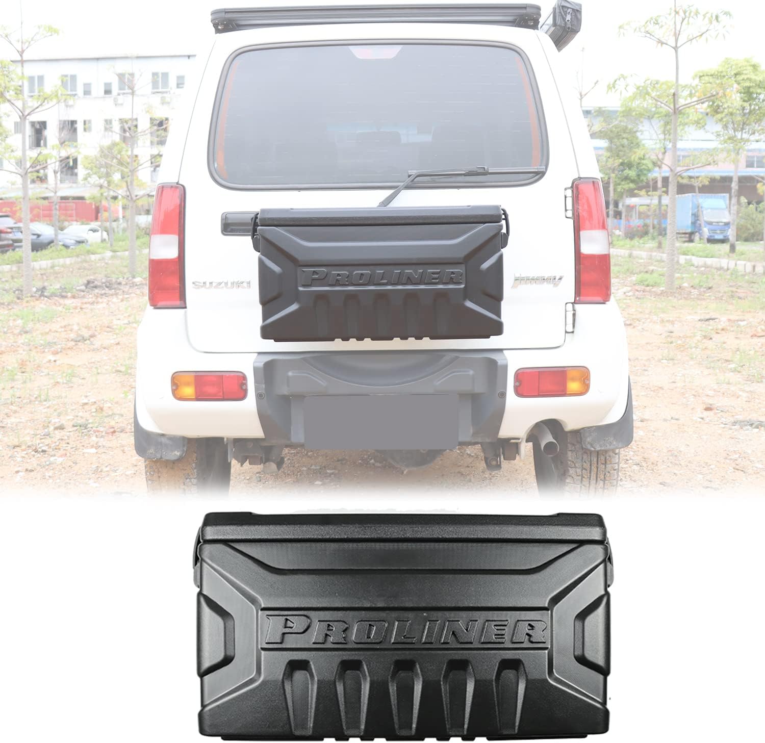 CLLINK スズキ ジムニー用リアバンパー収納ボックス 新型スズキジムニー リア収納ボックス JB64 ジムニーシエラJB74 テール