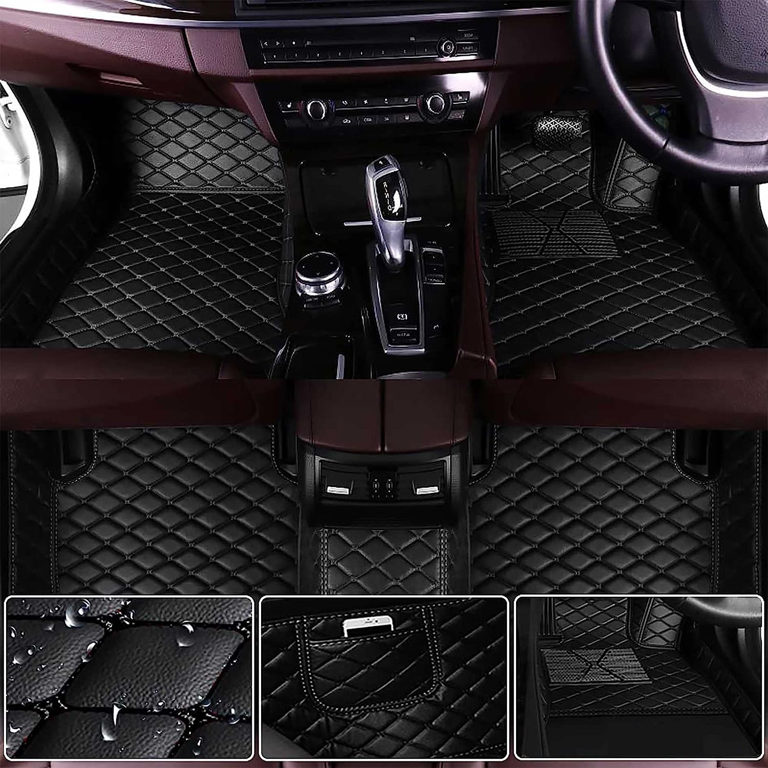 適用 ホンダ 新型 ヴェゼル RV系 フロアマット VEZEL RV系 カスタム車のフロアマット 車種専用 フロアマット XPE素材 立体フロアマット 防水仕様 耐汚れ 耐摩擦 |  | 06