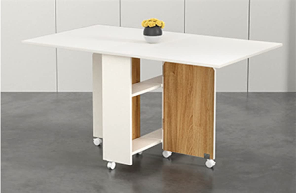 リビングテーブル 伸縮 ダイニングテーブル 折りたたみ 伸長式 サイド