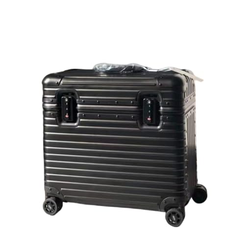オールアルミマグネシウム合金スーツケース 18インチ小型トロリースーツケース メンズ 静音キャスター 出張用 耐久性 耐衝撃性 持ち運びやすい シンプル おしゃ オールアルミマグネシウム合金スーツケース 18インチ小型トロリー