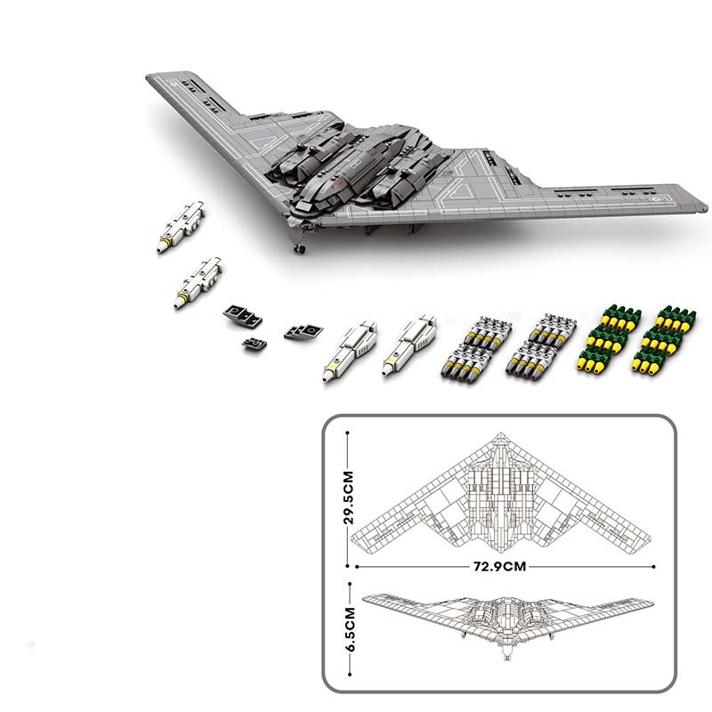 航空機F-14トムキャット戦闘機ビルディングセット、1600粒子