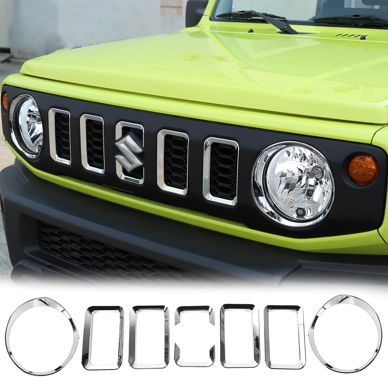 ヘッドランプカバー グリルカバー スズキ ジムニー 外装 Jimny シエラ 