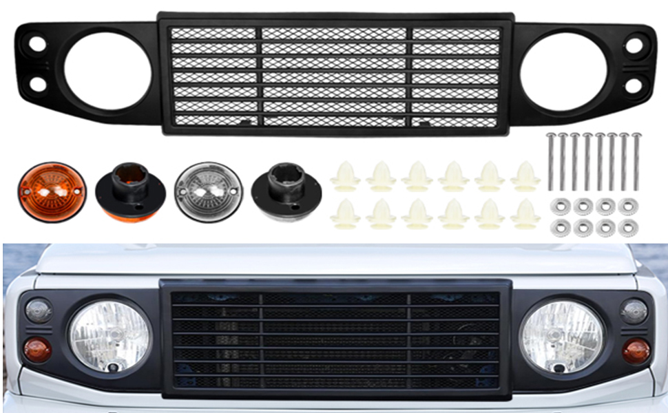 新型 スズキ 適用 ジムニー JB64W 専用 フロントグリル シエラ JB74W