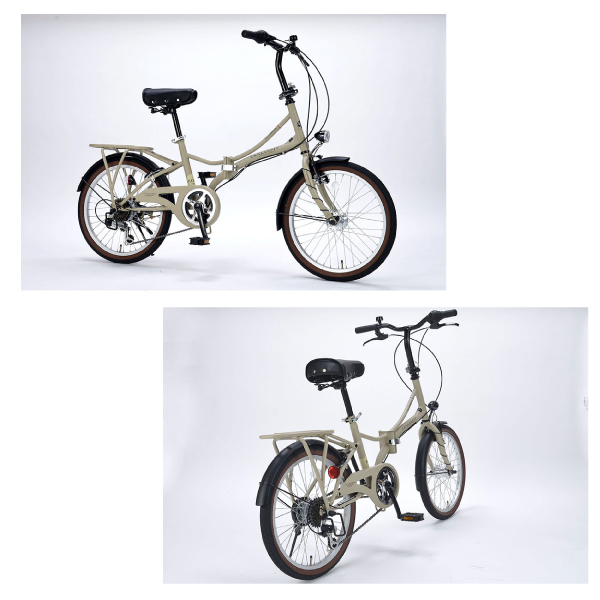 池商 MYPALLAS マイパラス 折りたたみ自転車 20インチ MF204 KURVE (BE