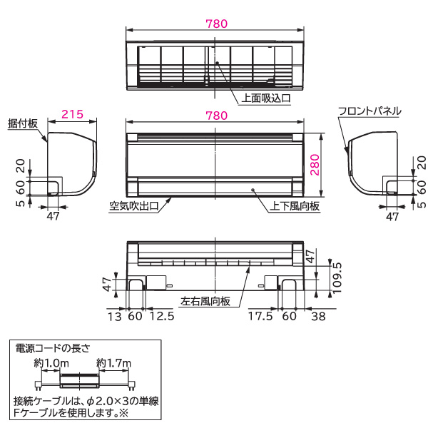 日立 HITACHI ルームエアコン RAS-AJ36N(W) 白くまくん AJシリーズ 主に 12畳用 3.6kw 標準取り付け工事費込み スターホワイト 単相100V RASAJ36NW｜yp-com｜06