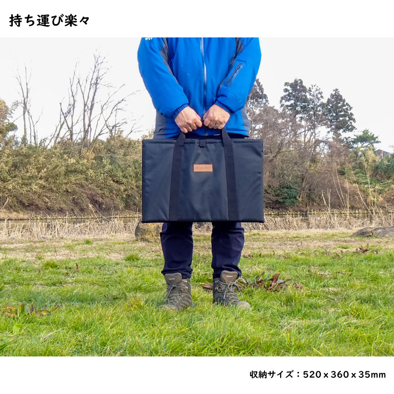 LALPHA ラルファ ウッドサイドテーブル 竹 木製 小型 ミニ サイド テーブル 机 簡単組立 折りたたみ コンパクト 屋内 屋外 スワロー工業 TA-100の画像