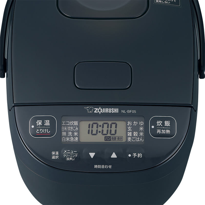 象印マホービン マイコン炊飯ジャー 極め炊き NL-BF05 マイコン炊飯器 3合炊き 電気炊飯器 黒厚釜 2.5mm 無洗米 ZOJIRUSHI | 極め炊き | 11