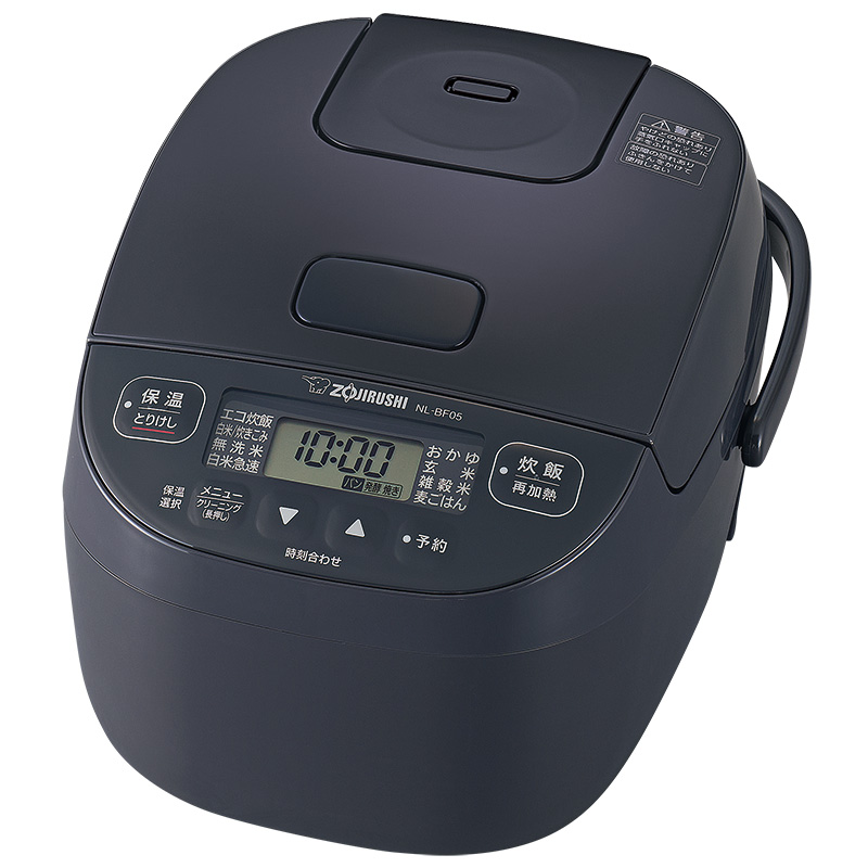 象印マホービン マイコン炊飯ジャー 極め炊き NL-BF05 マイコン炊飯器 3合炊き 電気炊飯器 黒厚釜 2.5mm 無洗米 ZOJIRUSHI | 極め炊き | 09