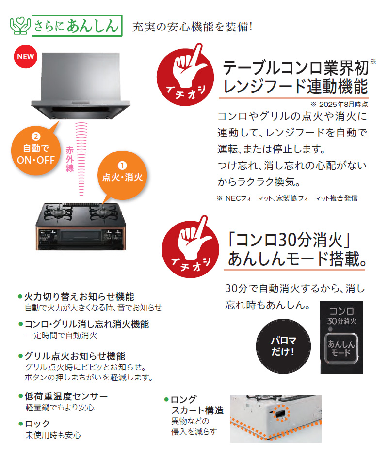 パロマ テーブルコンロ グランドシェフ プレミアム クリアパールブラック PA-F99WCD-R/L 59cmタイプ 2口 ガスコンロ 水なし両面焼グリル ラ・クックグラン同梱の画像