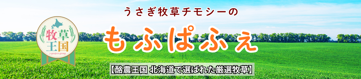 うさぎ牧草チモシーのもふぱふぇ ヘッダー画像