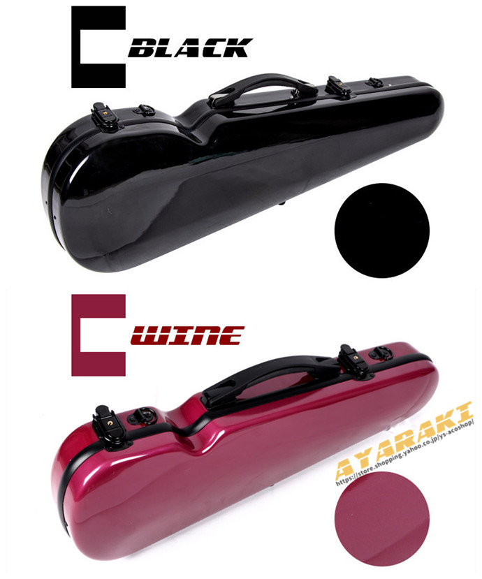 VIOLIN CASE バイオリンケースサイズ 4/4 楽器 弦楽器 グラスファイバー製 軽量 堅牢 ケース クッション付き 3WAY リュック  ショルダー 手提げ