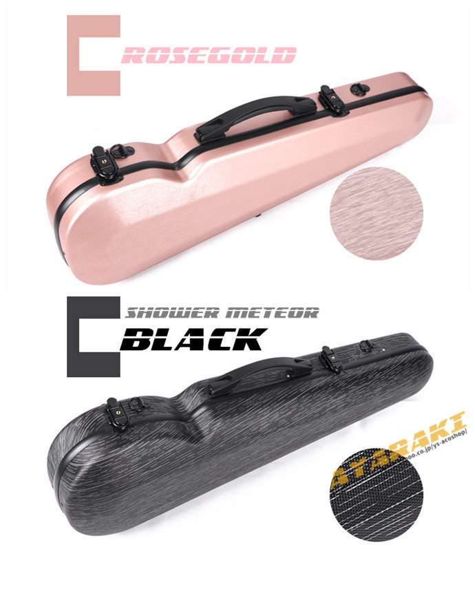 VIOLIN CASE バイオリンケースサイズ 4/4 楽器 弦楽器 グラスファイバー製 軽量 堅牢 ケース クッション付き 3WAY リュック  ショルダー 手提げ