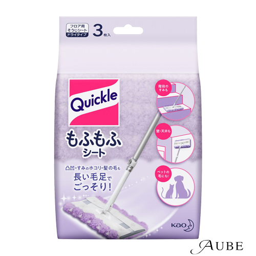 クイックル 花王 クイックルワイパー もふもふシート 3枚入【ドラッグ