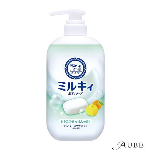 ミルキィ 牛乳石鹸 ミルキィボディソープ ポンプ 500ml【宅急便対応