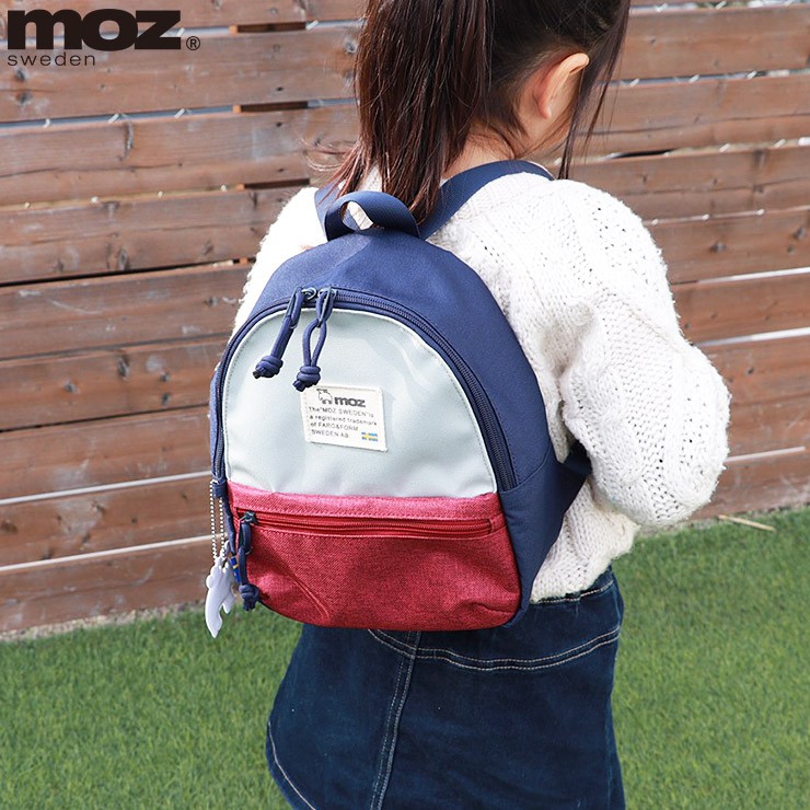 moz モズミニリュック ZZEI-19 キッズ 子供 リュックネイビー - バッグ