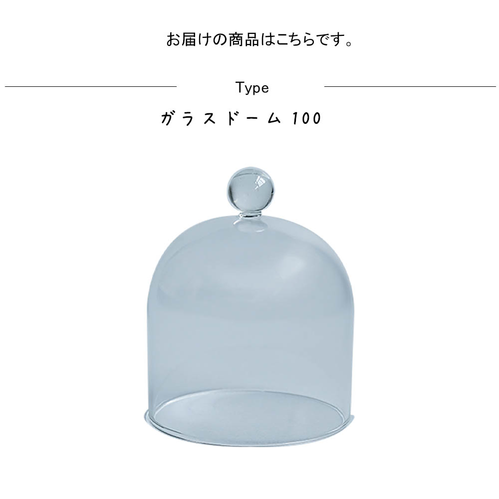 ガラスドーム100 北欧 キッチン 蓋 ガラス 透明 クリア ディスプレイ