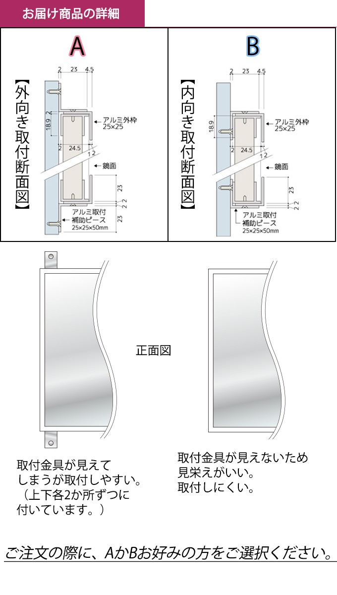 ミラー ウォールミラー プリズム YS 壁掛式スポーツミラー　120×180cm 1