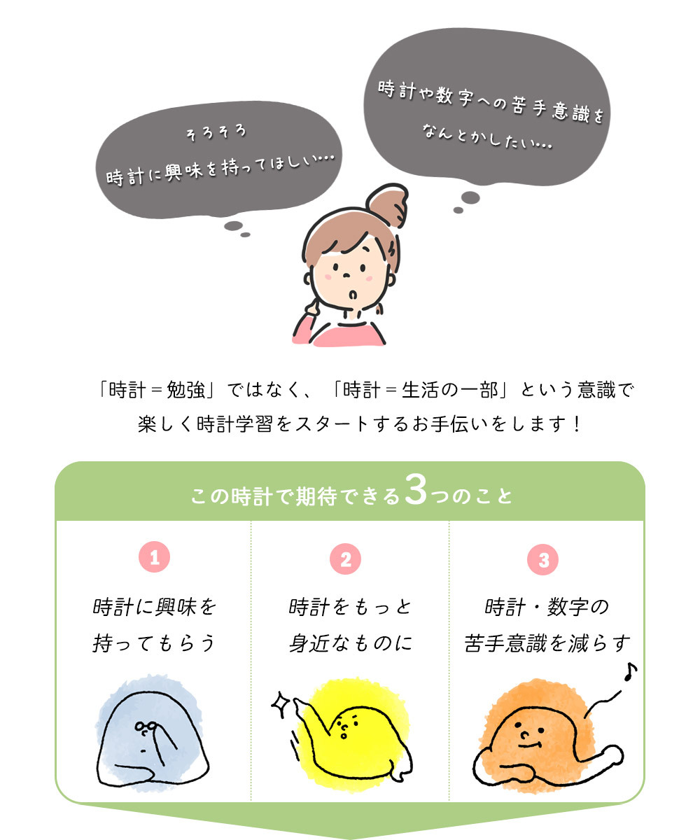 電波時計 むし コドモのシュミシリーズ 掛け時計 知育時計 電波時計 むし コドモのシュミシリーズ 掛け時計 知育時計