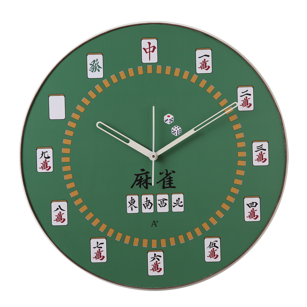 A+ (アクセントプラス) 大型掛け時計 麻雀 マージャン 麻雀牌 掛時計