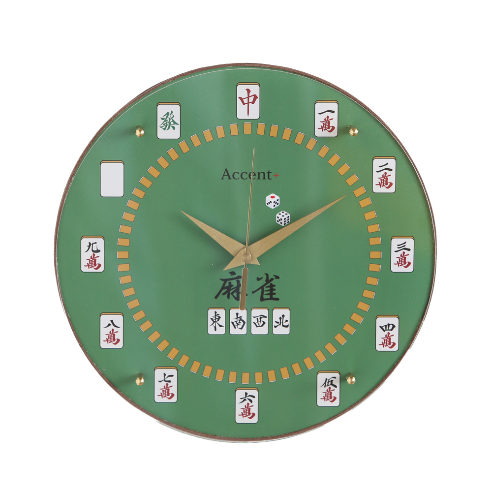 マツバ掛け時計、ジャンク A+ (アクセントプラス) 麻雀 掛け時計 (クオーツ) 30cm マージャン