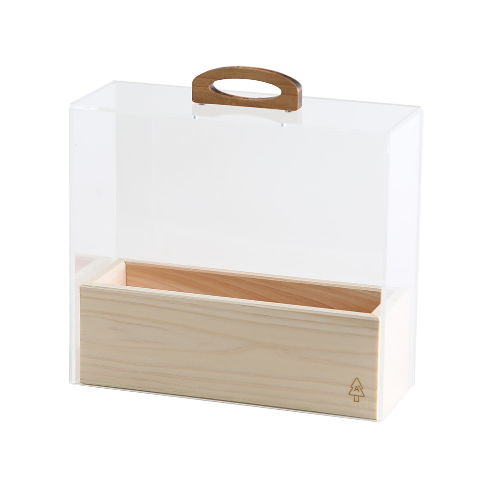 A+ (アクセントプラス) kigumi アクリルケースL カトラリースタンド 箸