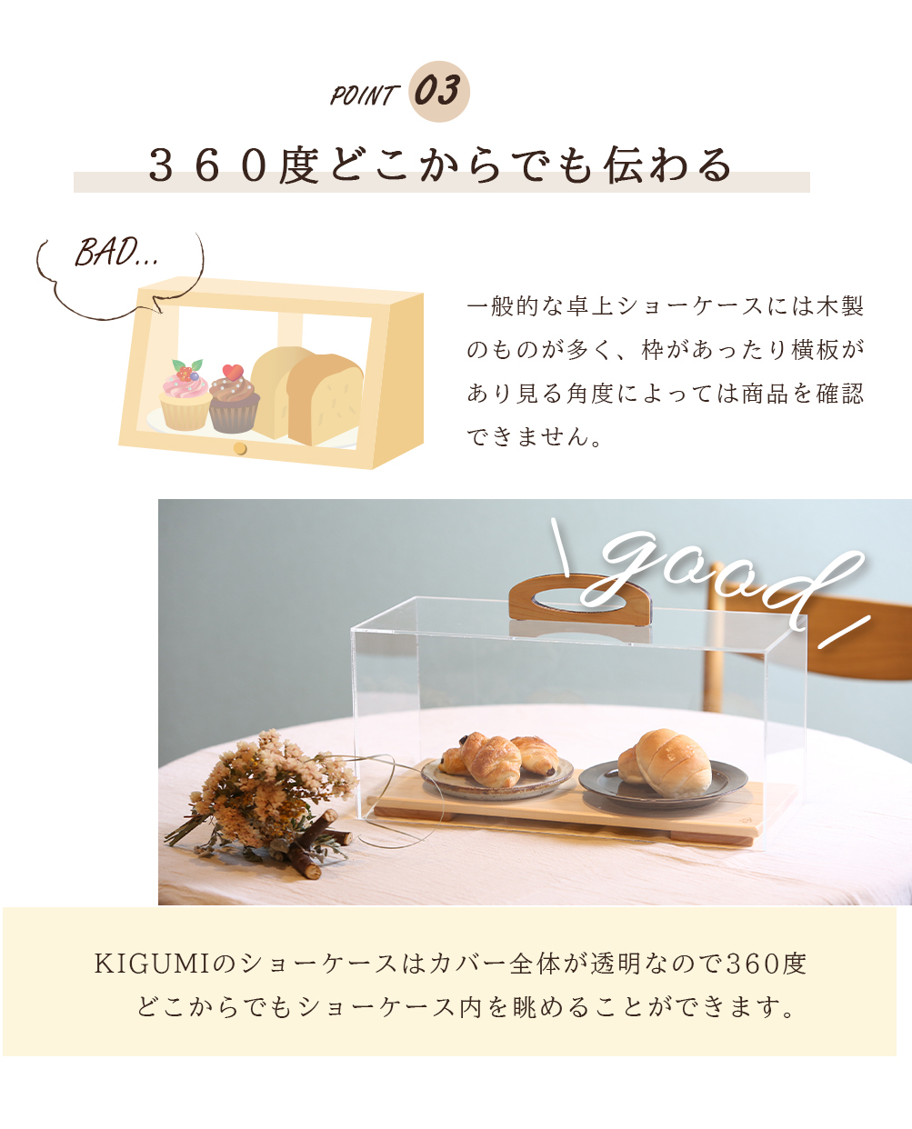 ショーケース M 日本製 ケーキディスプレイ 食品 お菓子 ケーキ台
