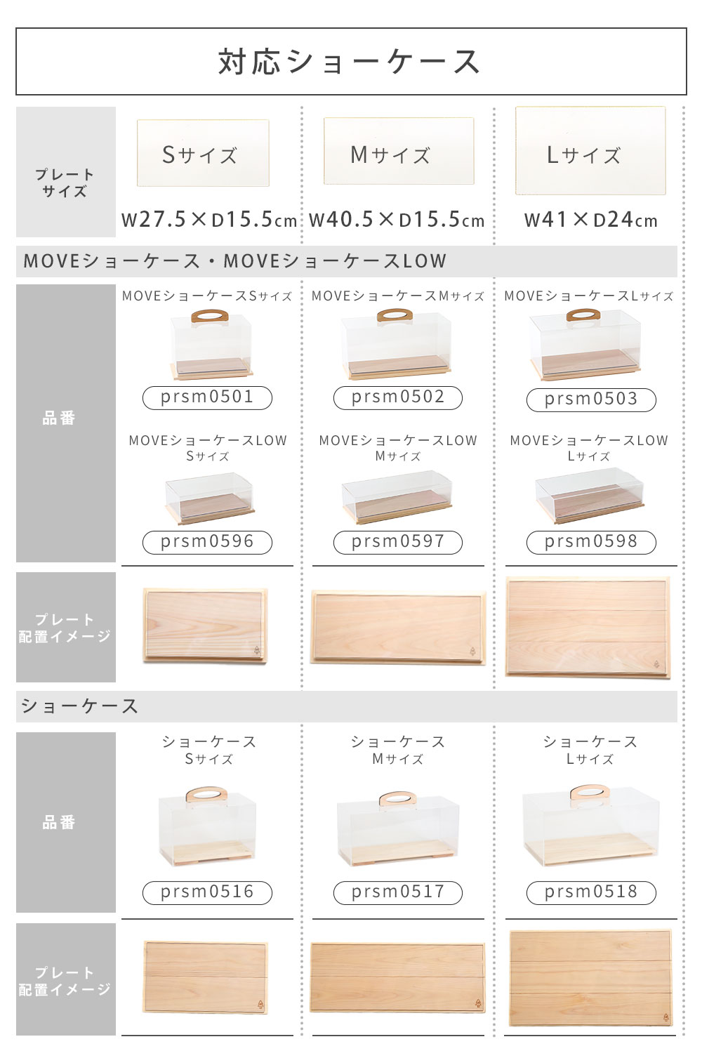 A+ (アクセントプラス) ショーケース MOVEショーケース用 プレート