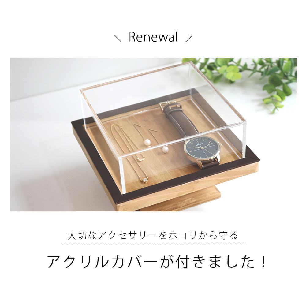 タイヤー印 ミラー 看板 付き 小物入れ ディスプレイ ケース ウッド