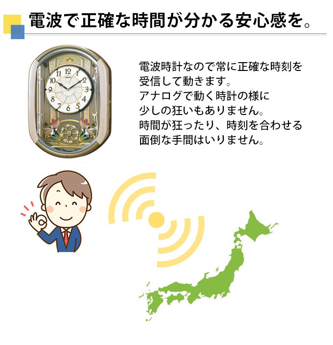SEIKO セイコー 掛時計 電波時計 電波掛け時計 掛け時計 壁掛け