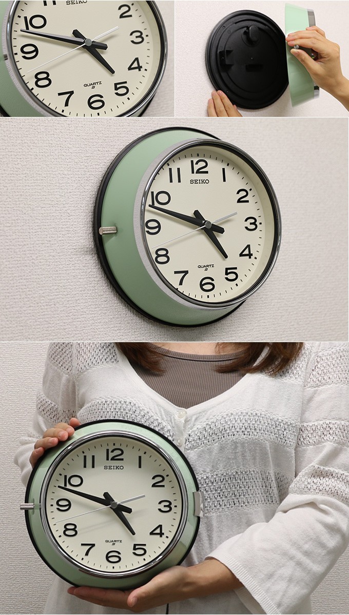 SEIKO（セイコー） 掛時計 掛け時計 壁掛け時計 レトロ 防塵型 埃