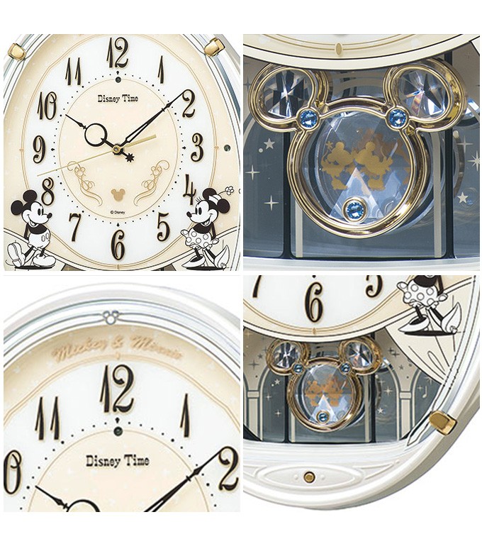 掛け時計 セイコー ディズニー 壁掛け時計 からくり時計 振り子時計 電波時計 送料無料