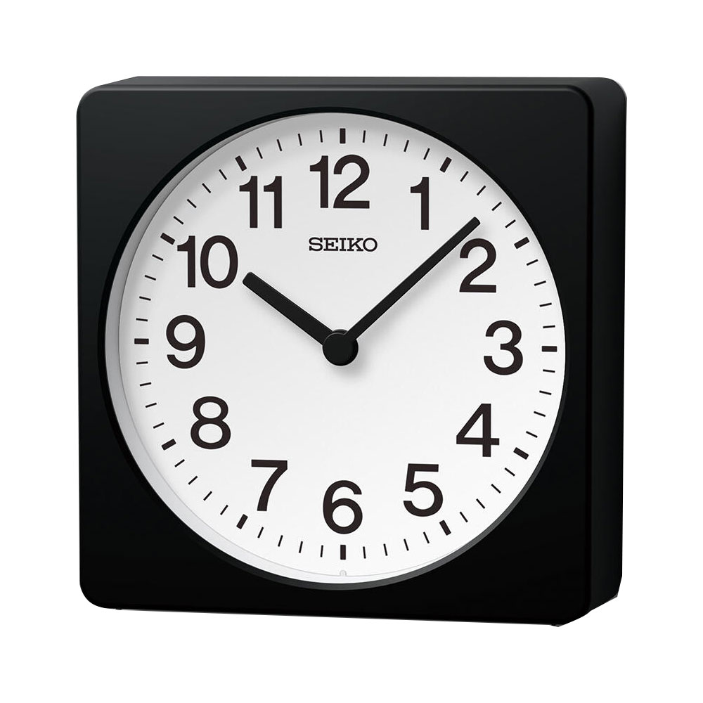掛置き兼用時計 SEIKO セイコー 時計 掛け時計 シンプル コンパクト 黒